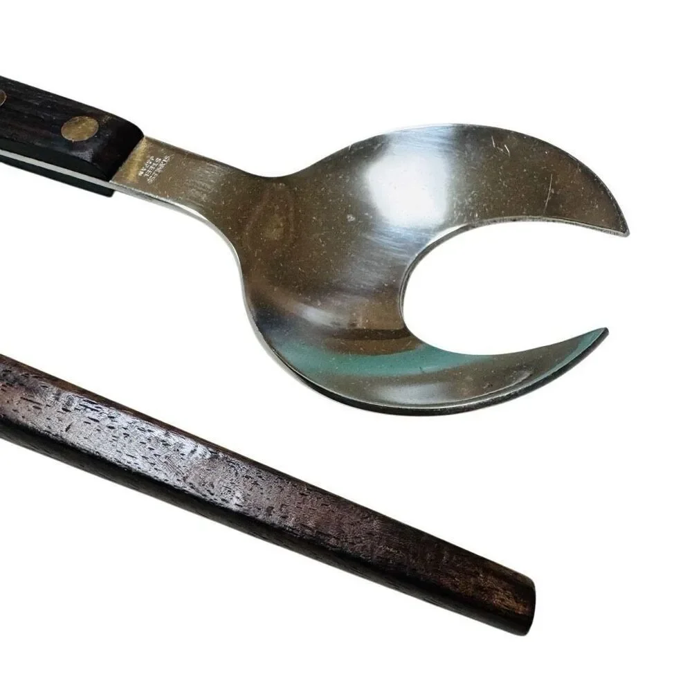 MCM- Rosewood Handle SALAD SERVING SET - Japan - S.0808